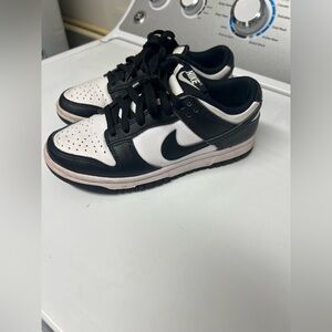 Nike Kids Black and White Low-Top Sneakers